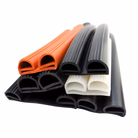 Perfil de silicone de extrusão EPDM de borracha sólida de nitrilo personalizado OEM/ODM OEM